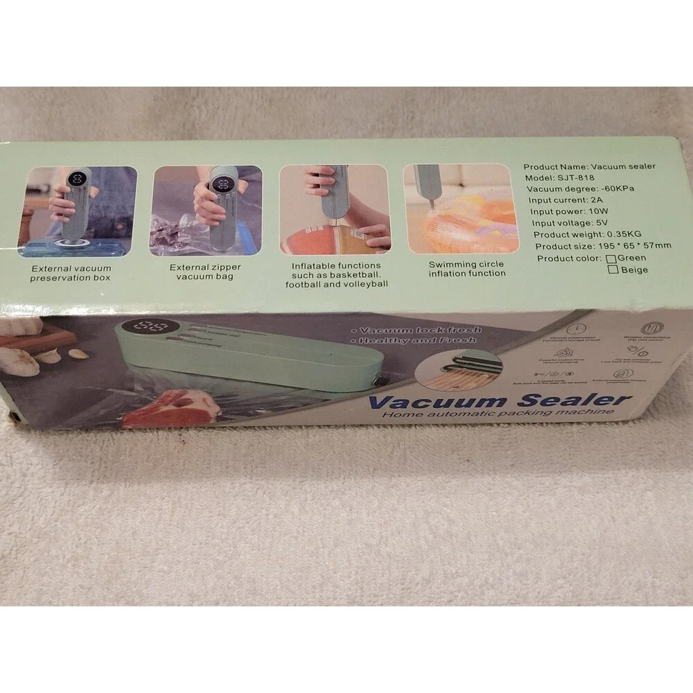 Portable Electric Vacuum Sealer Machine SJT-018 Food Saver  rechargeable C